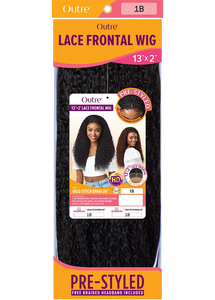 Pre-Styled 13x2 Lace Frontal Wig - Halo Stitch Braid 26