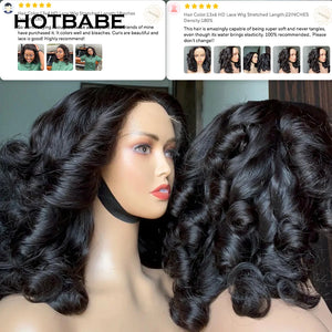 Loose Bouncy Curls with a 13* 4 frontal 20"