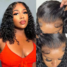 Load image into Gallery viewer, Deep Curly Bob Wig Human Hair Wigs 12&quot;
