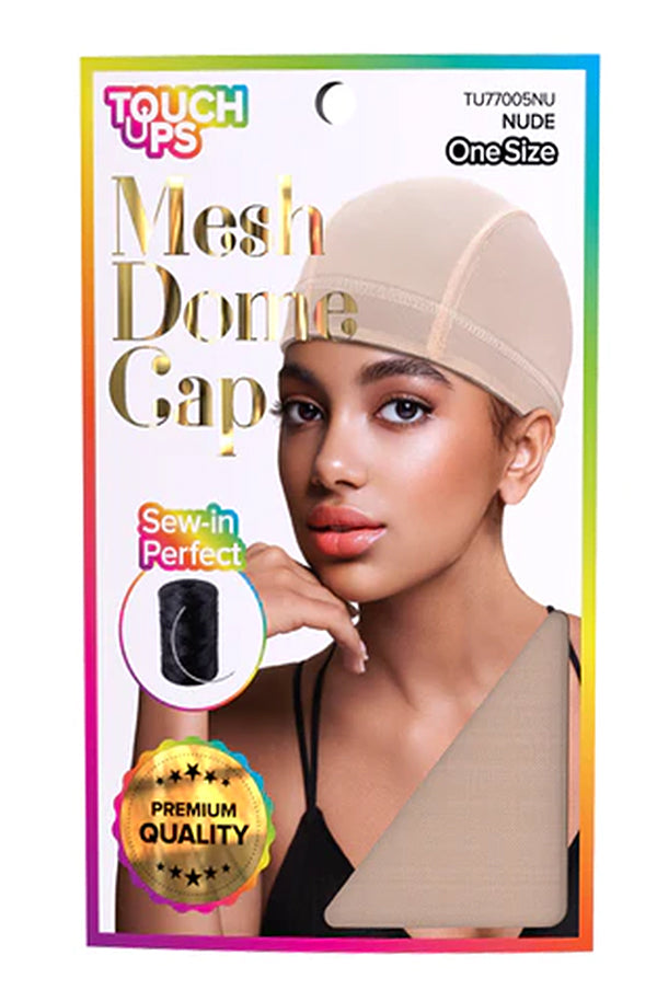 Touch Ups Nude Mesh Dome Cap