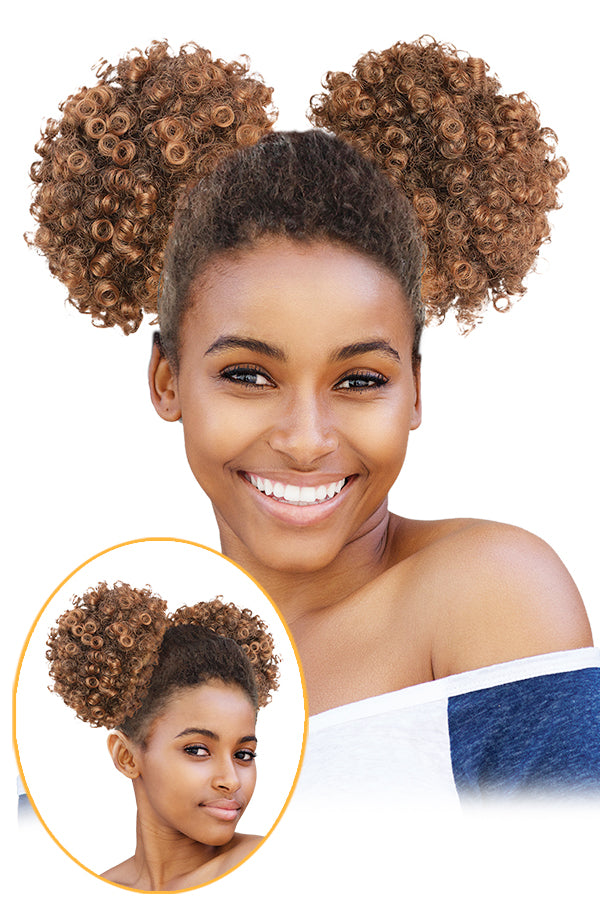 Twin Twist Afro Drawstring Ponytail