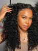 13*4 150% Density HD Lace  Jerry Curly Wig With Bleached Invisible Knots