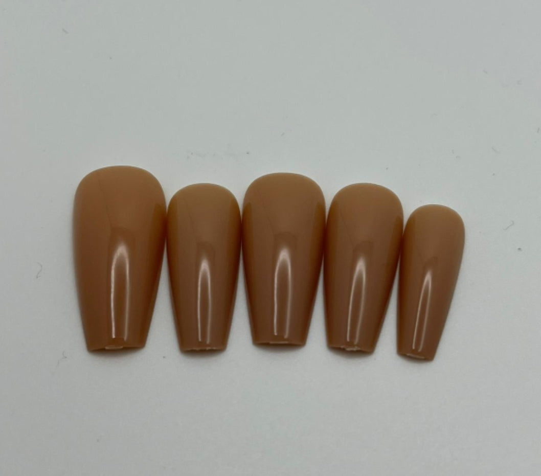 Dark Beige Press on Nails Dark Beige Press on Nails