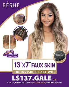 Beshe 13x7 HD Invisible Faux Skin Lace Gale Wig