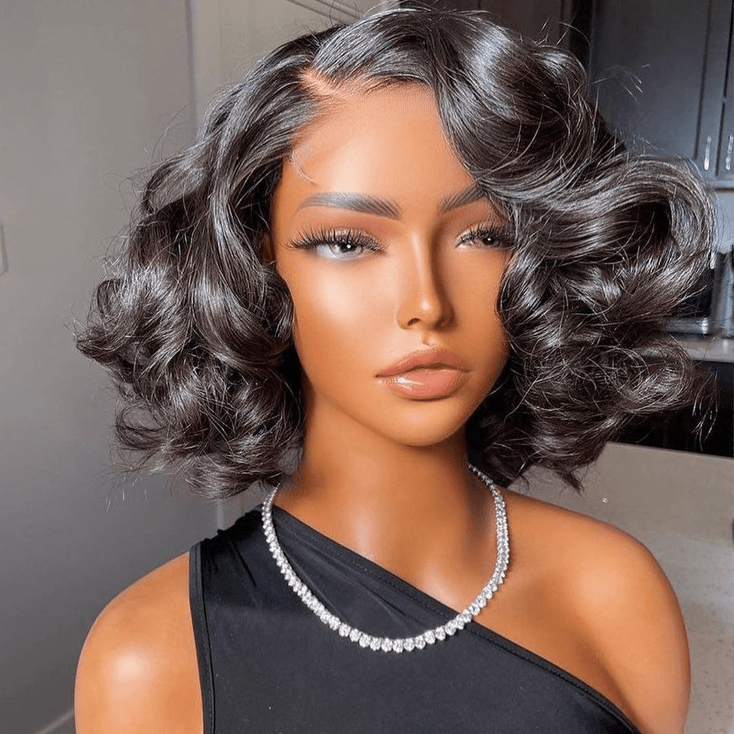 Loose Bouncy Curls with a 4*4 Closure