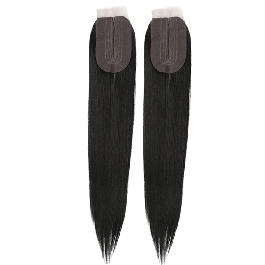 Noble synthetic Straight lace closure