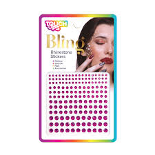 Bling Rhinestone Hot Pink Stickers