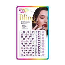 Bling Rhinestone Purple Stickers