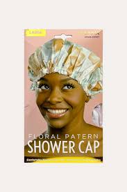 Donna Floral Pattern Shower Cap