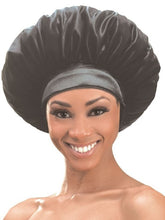 Load image into Gallery viewer, M&amp;M Qfitt Organic Argan &amp; Shea Butter + Olive Oil Padded Bonnet
