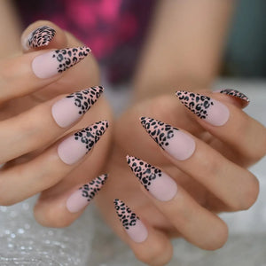 Pink Leopard Press on Nails