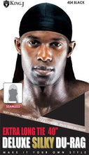Load image into Gallery viewer, Silky satin Durag- Black
