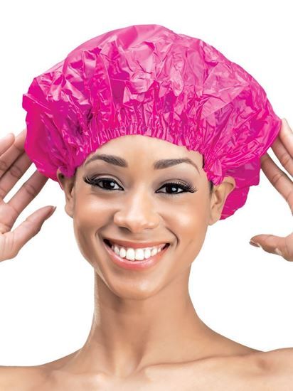 Vinyl shower store cap