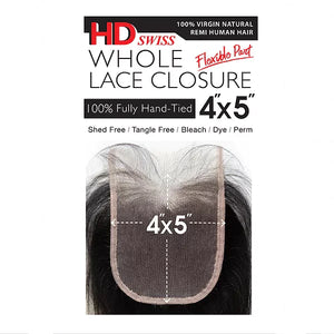 4X5 HD Lace Part Body Wave Closure