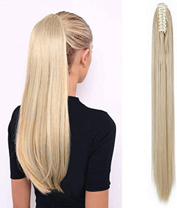 Ash blonde  straight 26" ponytail