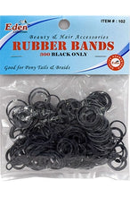 Load image into Gallery viewer, Black rubber bands  300 pcs
