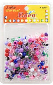 Colored hair beads