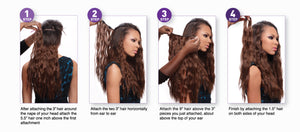 7 Pcs Clip On Hair  Spanish Curl