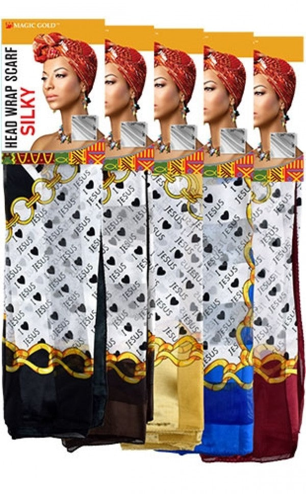 Head Wrap Scarf-Silky #13