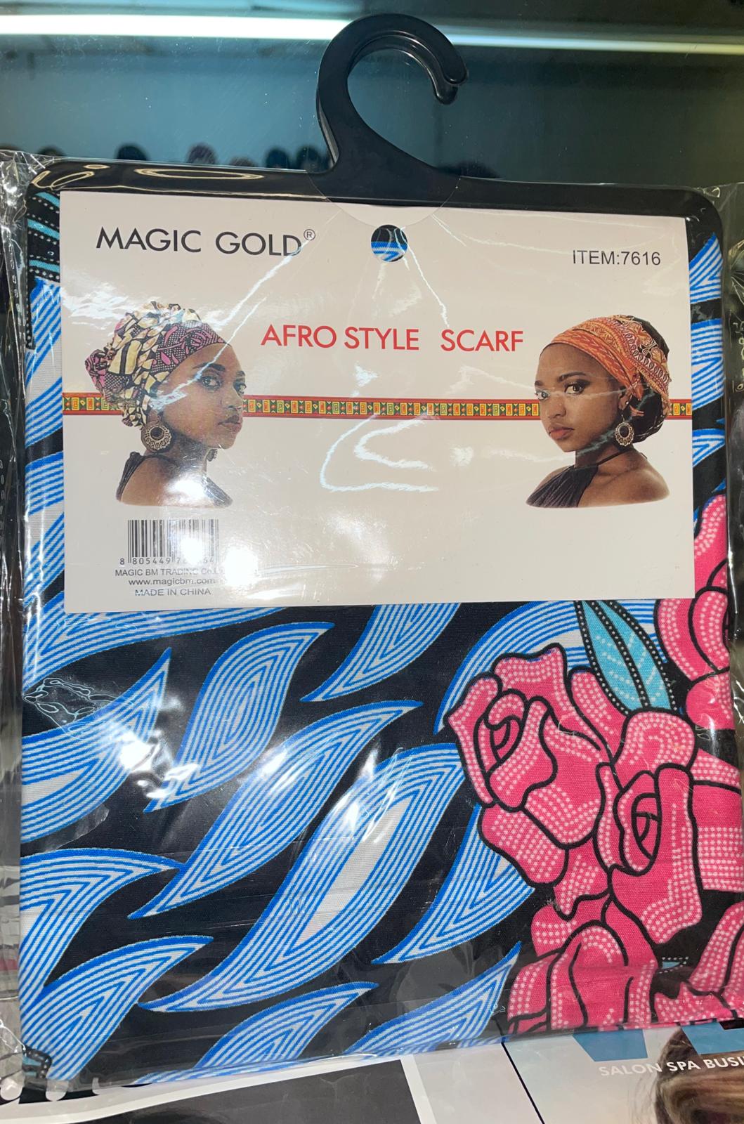 Afro style head wrap