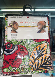 Afro style head wrap