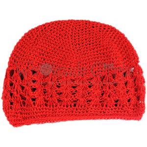 Red kufi hat