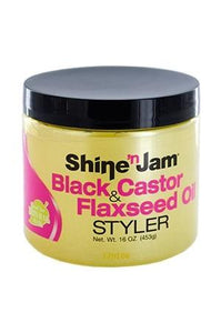 Shine n Jam Black Castor & Flaxseed Oil