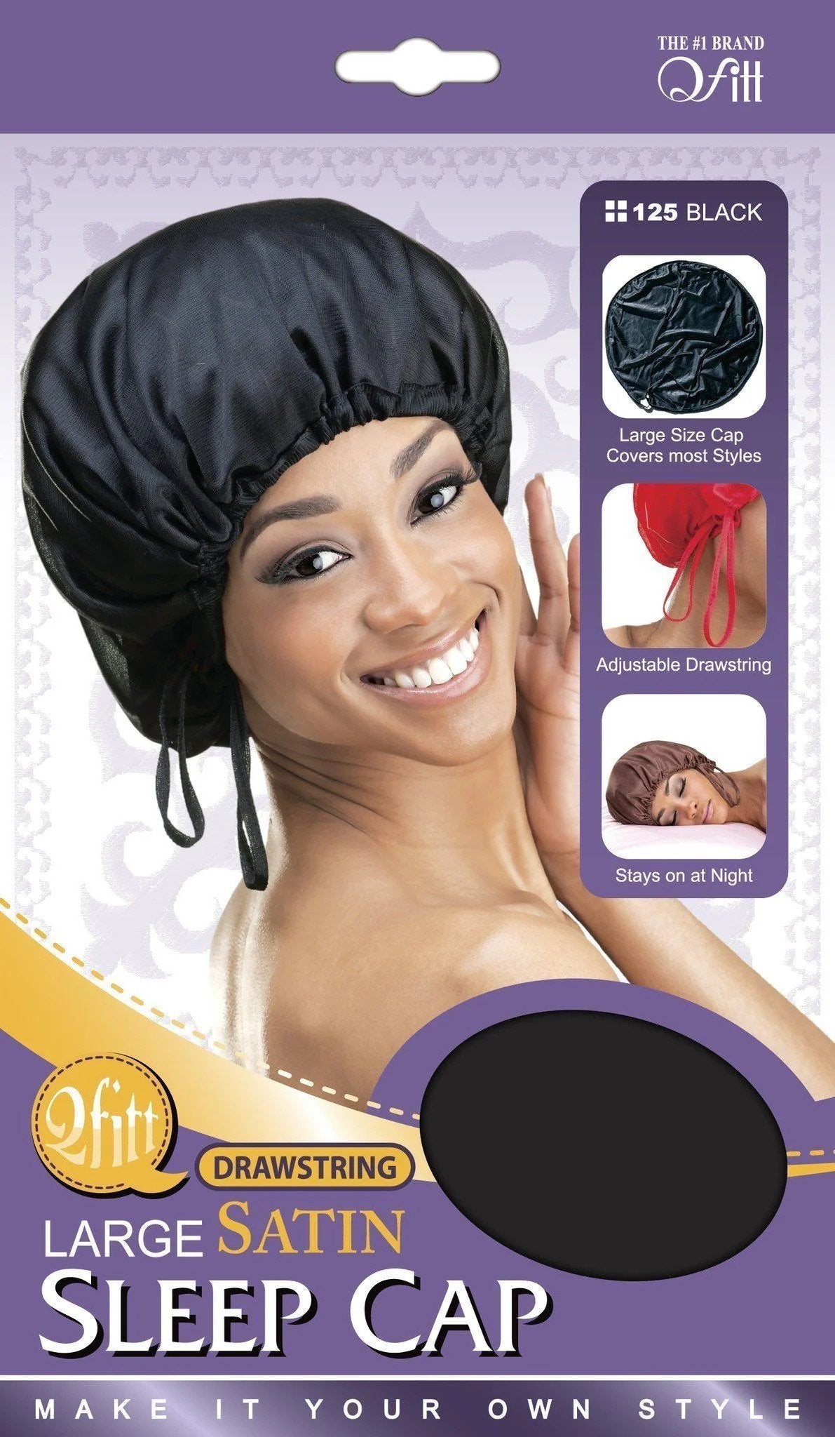 Qfitt Organics Drawstring Sleep Cap - Main Image