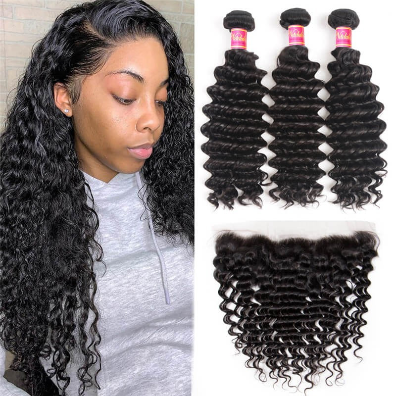 20A Deep Wave 3 pcs + 13 x 5 closure