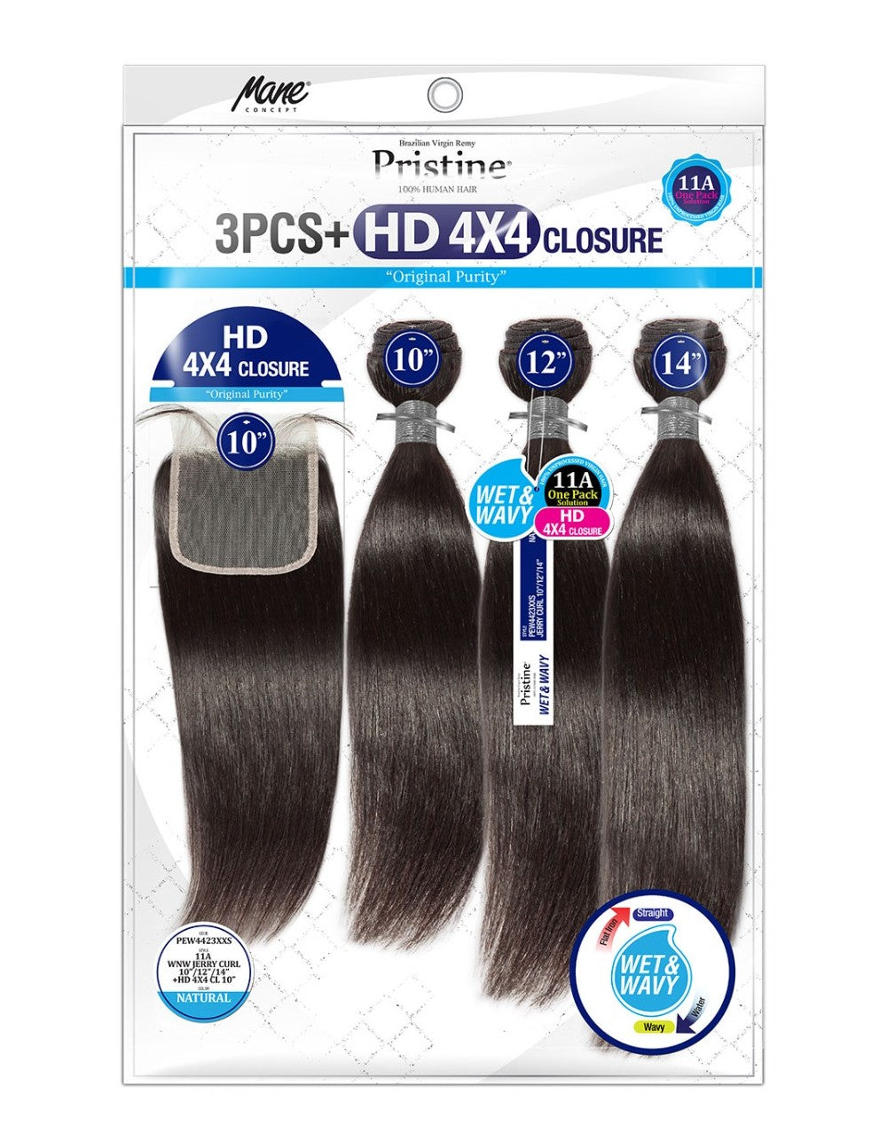 Pristine 11A Jerry Curl + HD 4X4 Closure Pristine 11A Jerry Curl + HD 4X4 Closure