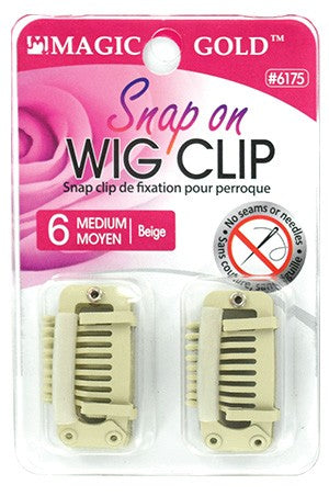 Snap on wig clips Blonde